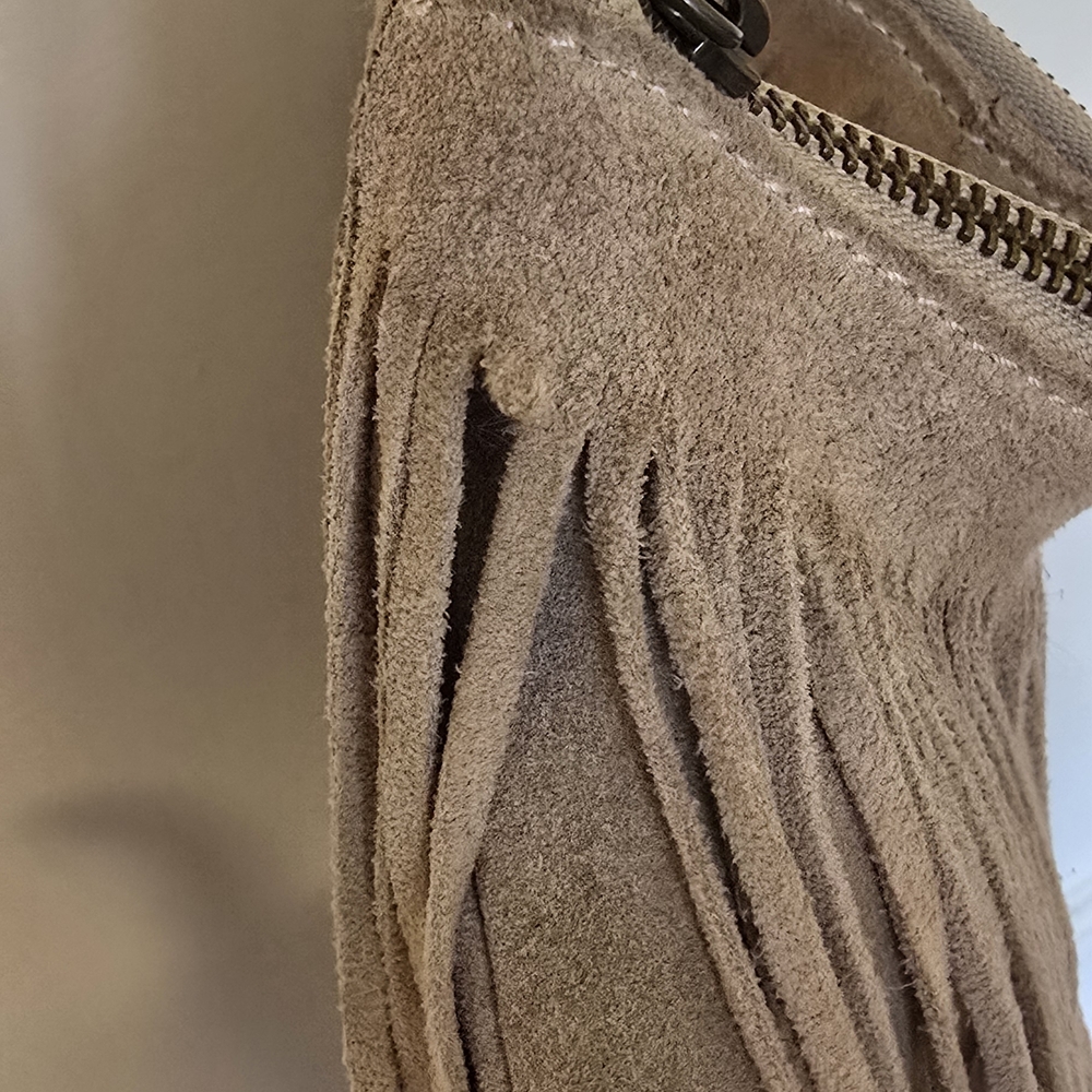 Fringe Tan Crossbody Bag - Picture 8 of 8